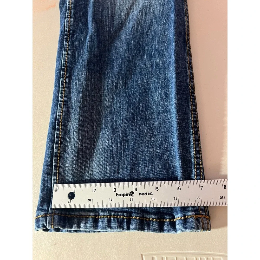 Wrangler Retro 38x30 (38x29) Jeans Mens Medium Wash Slim Straight Leg  10WLT88BZ